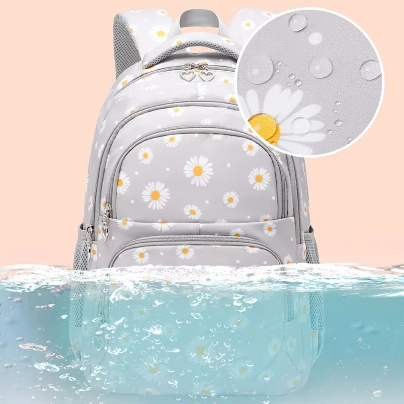 Realaiot Teen Girls School Backpack Kids Bookbag Set with Lunch Box Pencil Case Travel Laptop Backpack Casual Daypacks