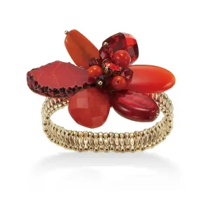 RED STRETCH  BRACELETS #305RD2101 (5D5/9D1)