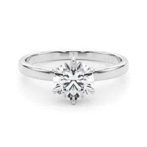 Reigna Round Diamond Solitaire Engagement Ring