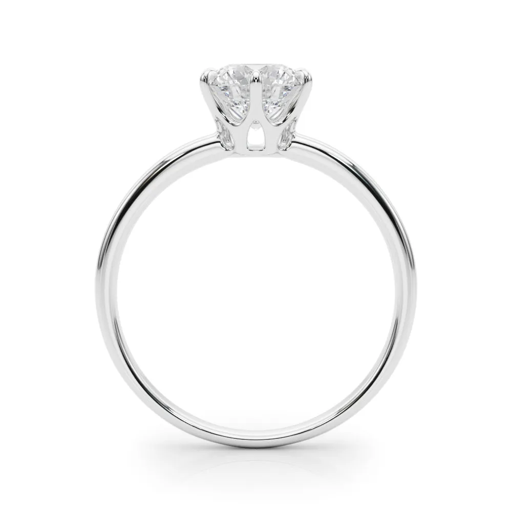 Reigna Round Diamond Solitaire Engagement Ring