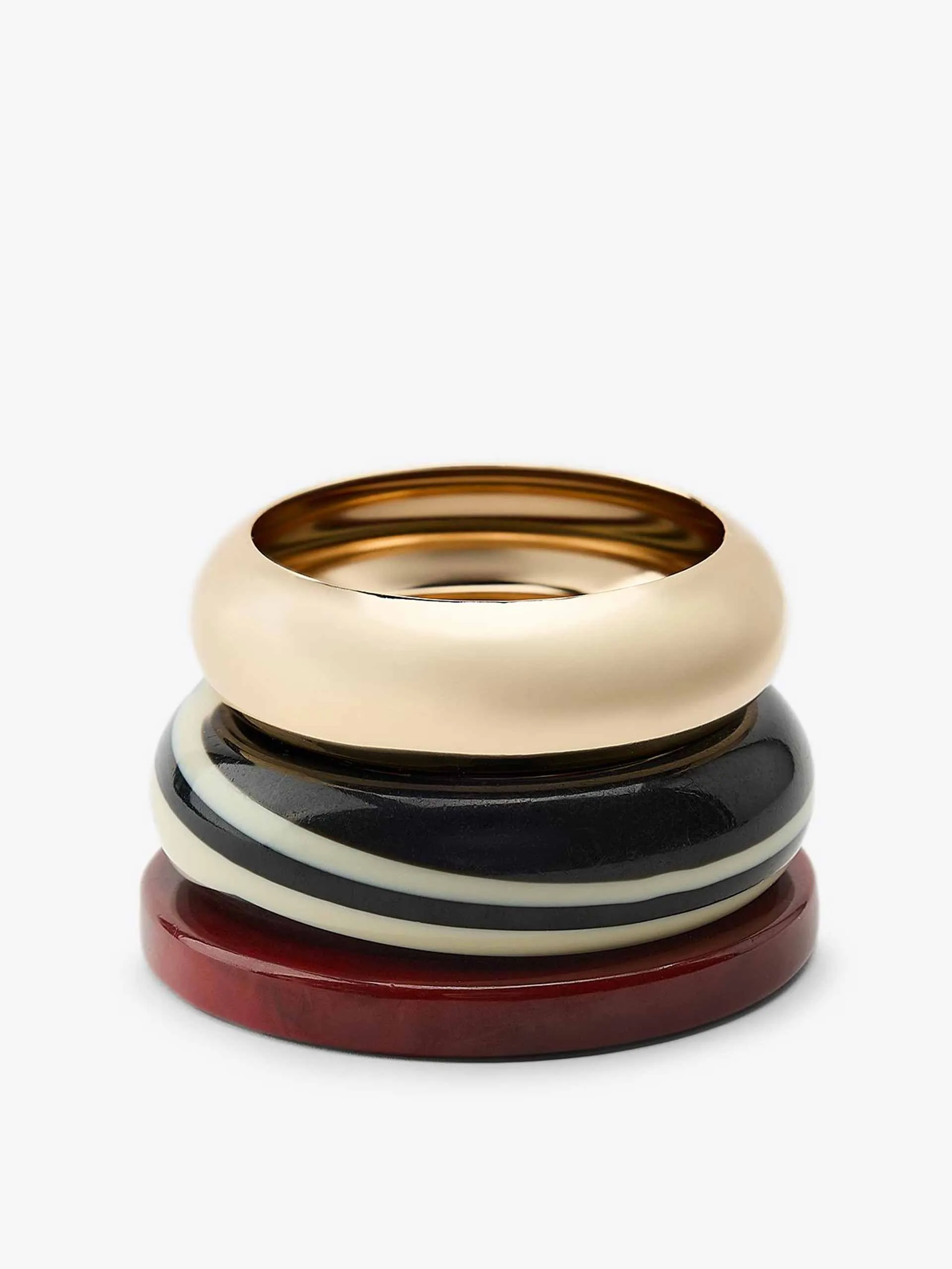 Rigid resin bracelets (set of 3)