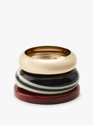 Rigid resin bracelets (set of 3)