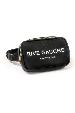 Rive Gauche Black Fanny Pack