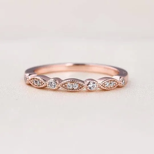 Rose Gold Amethyst Stone Halo Oval Cut Vintage Wedding Set