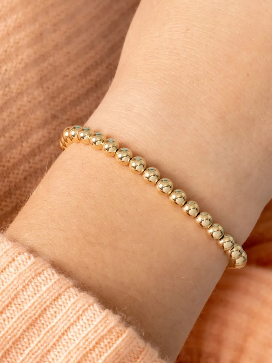 Rose Gold Everyday Stretch Bracelet - 5mm