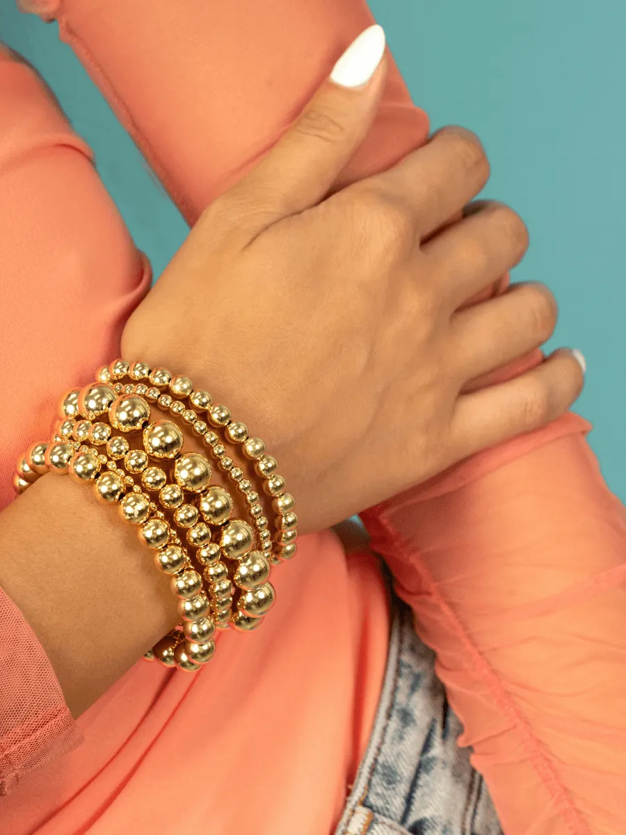 Rose Gold Everyday Stretch Bracelet - 6mm