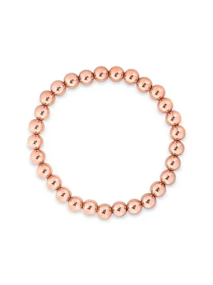 Rose Gold Everyday Stretch Bracelet - 6mm