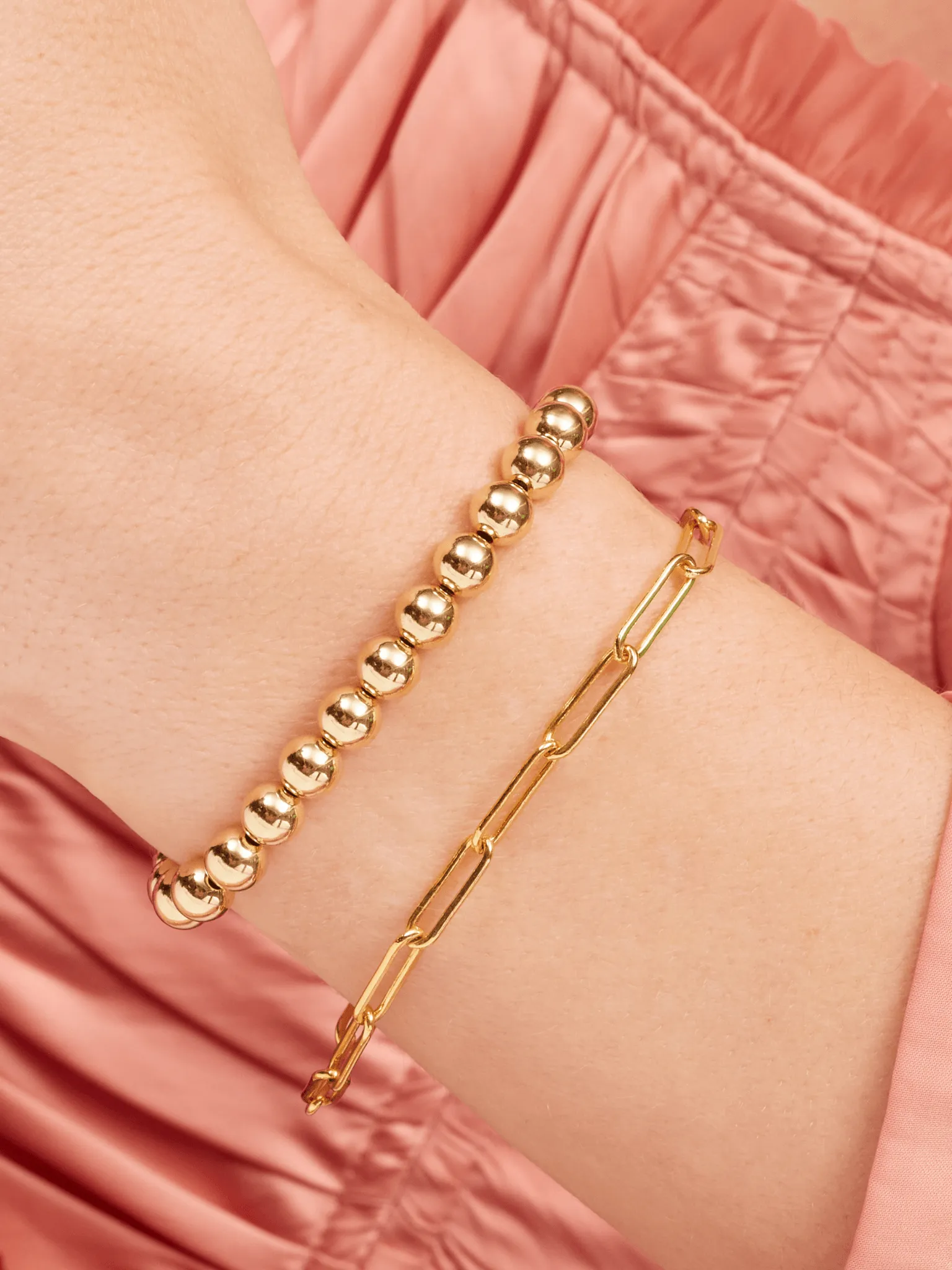 Rose Gold Everyday Stretch Bracelet - 6mm