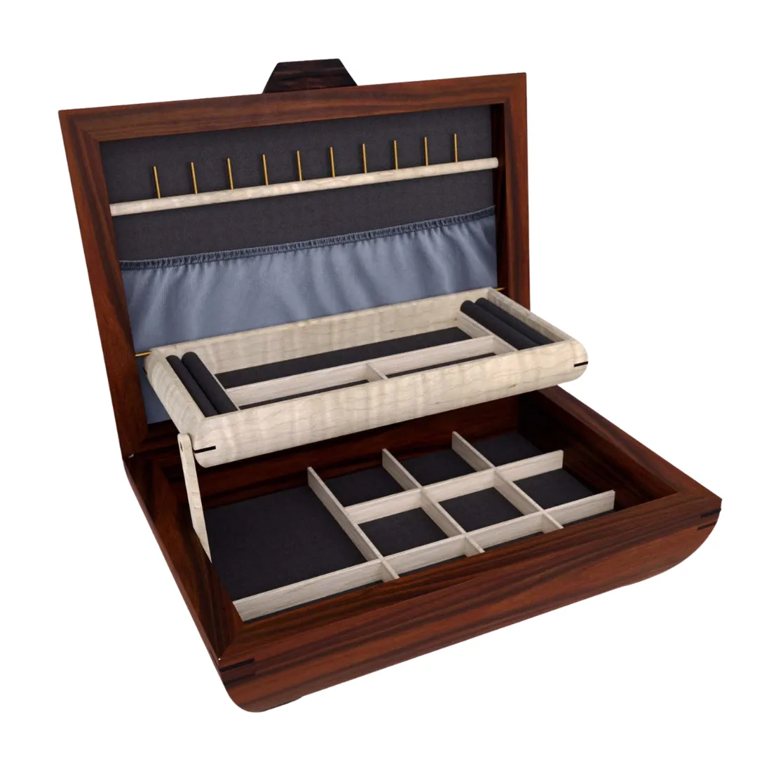 Rosewood Elegance Jewelry Box