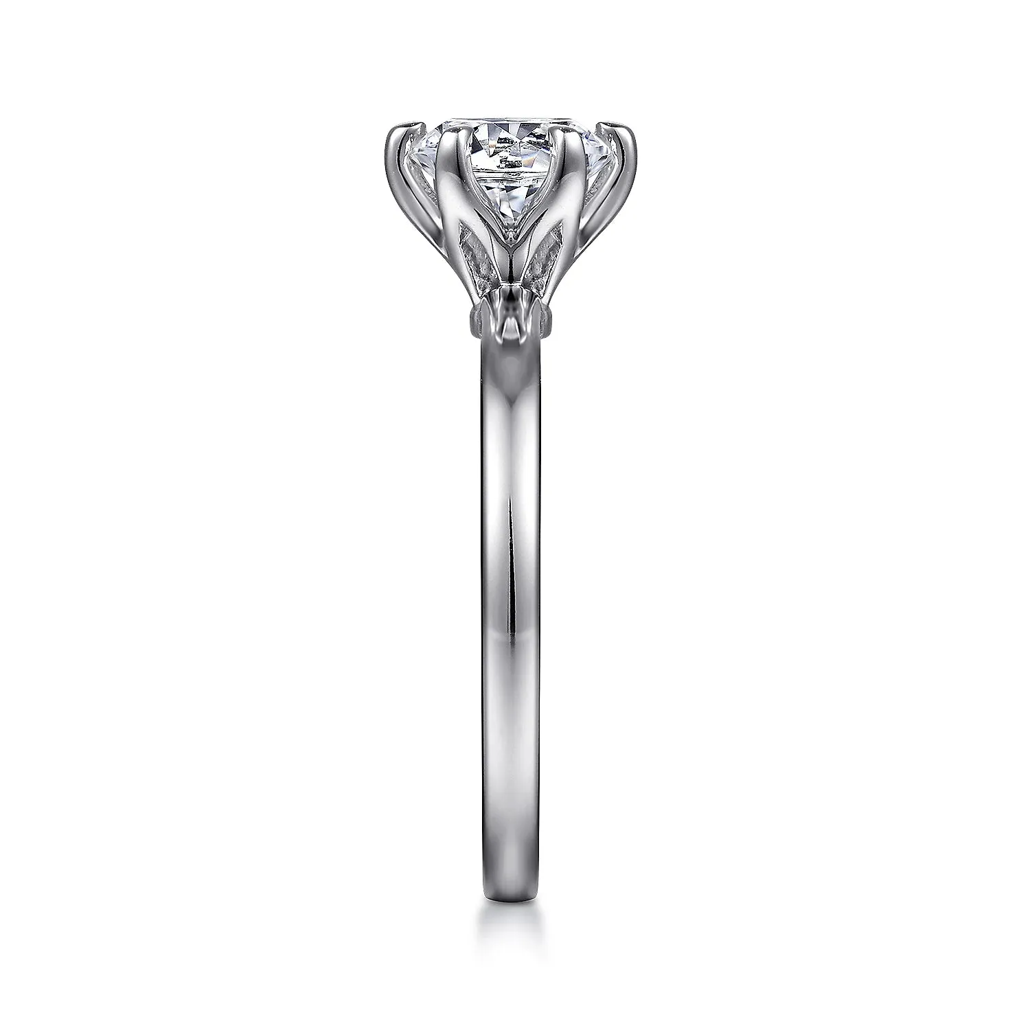 Round Claw Prong Solitaire Engagement Ring Mounting