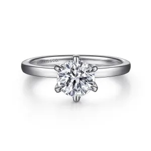 Round Claw Prong Solitaire Engagement Ring Mounting