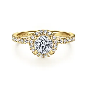 Round Halo Diamond Engagement Ring Mounting