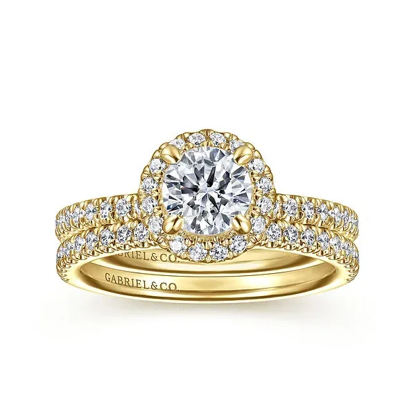 Round Halo Diamond Engagement Ring Mounting