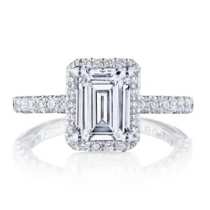 Round with Cushion Bloom Engagement Ring