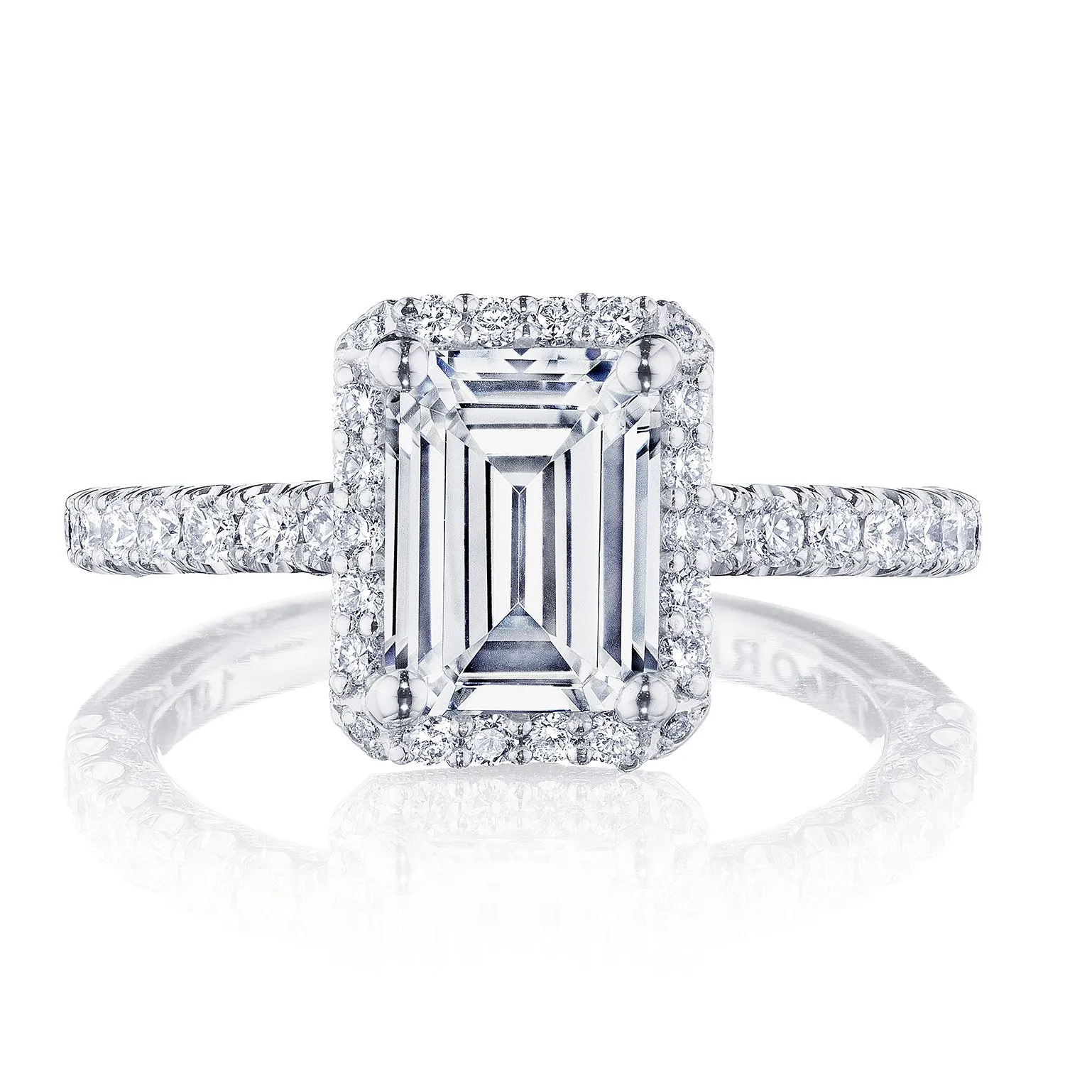 Round with Cushion Bloom Engagement Ring