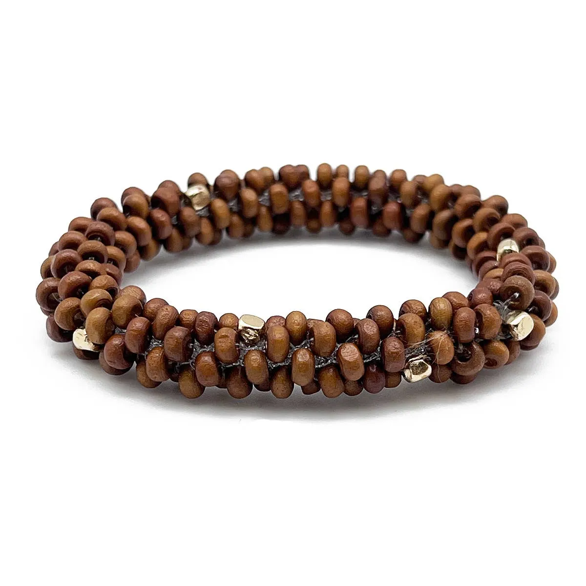 Sachi Chromatic Hues Rope Bracelet  - Cognac