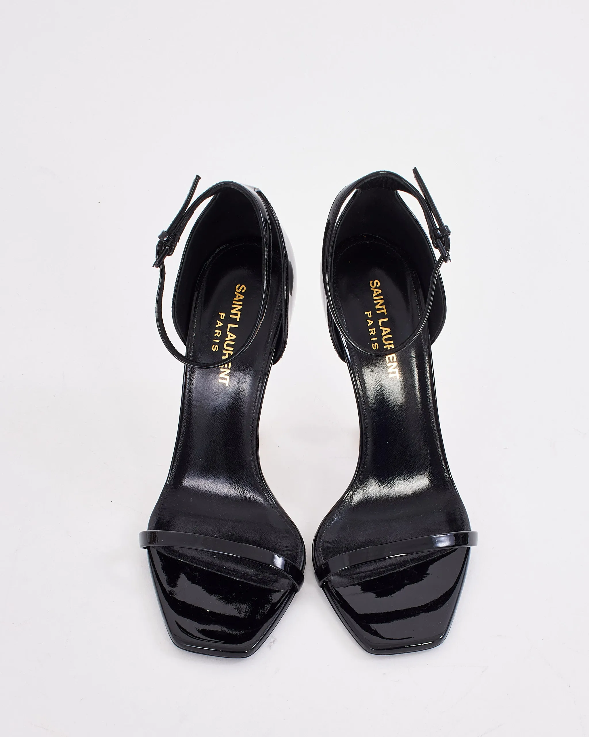 Saint Laurent Black Patent Leather Opyum Heel - 8