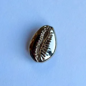 Seashell Gold Metal Charm - Large