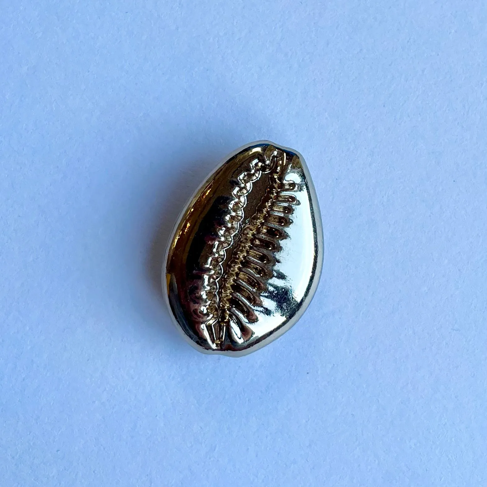 Seashell Gold Metal Charm - Large