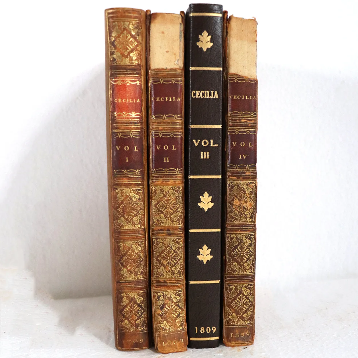 Set of Four Books: Cecelia or Memoirs of an Heiress by Frances (Fanny) Burney