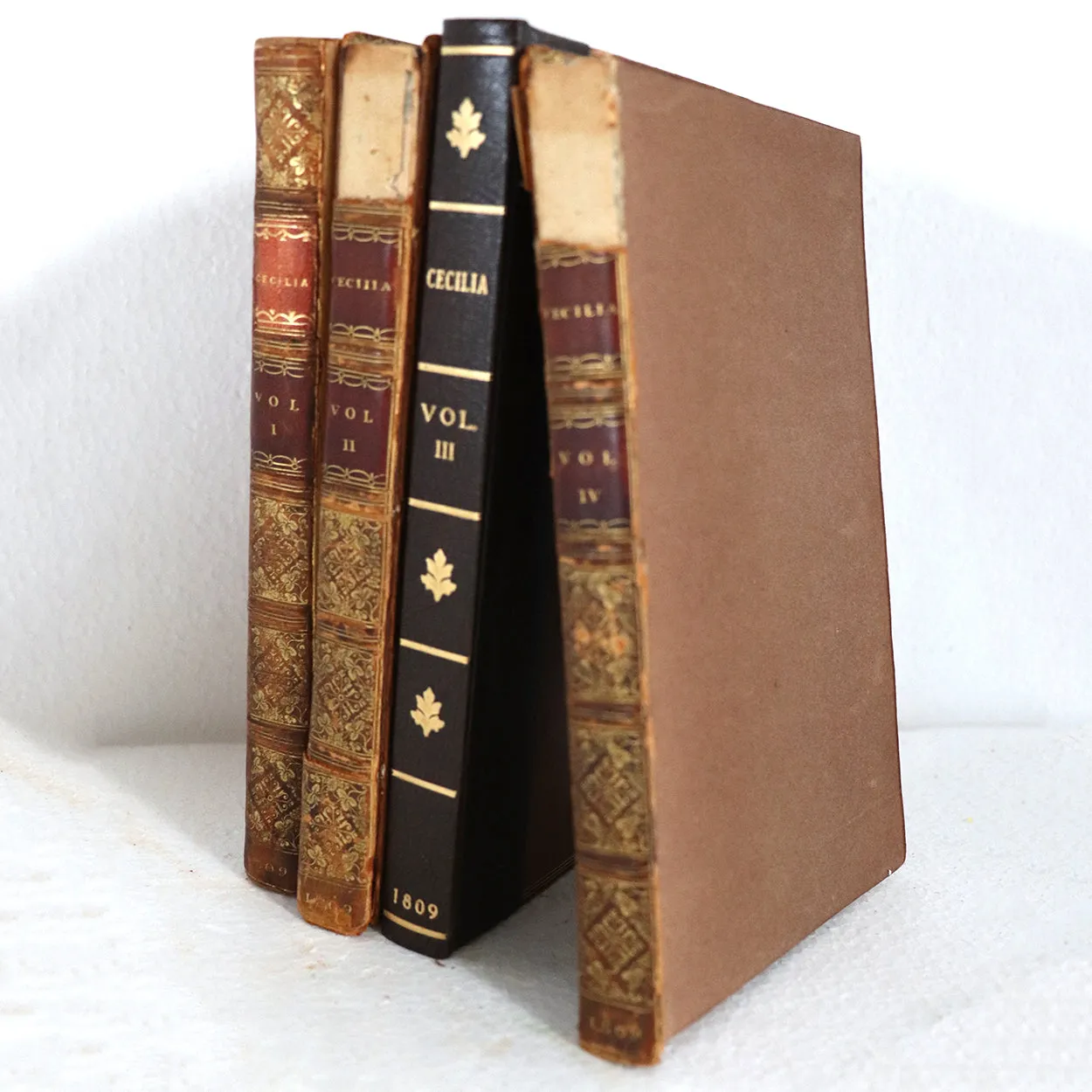 Set of Four Books: Cecelia or Memoirs of an Heiress by Frances (Fanny) Burney