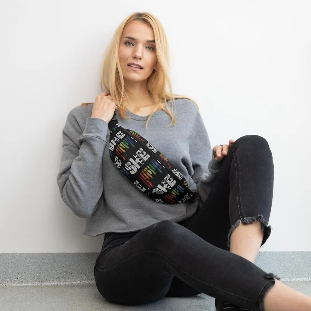 SHE Succeeded - All Over Print Bum Bag Fanny Pack