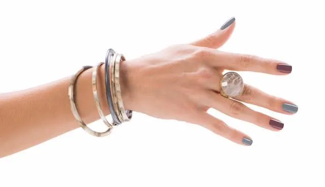 Sheila Fajl - Round Bangle - Gun Metal
