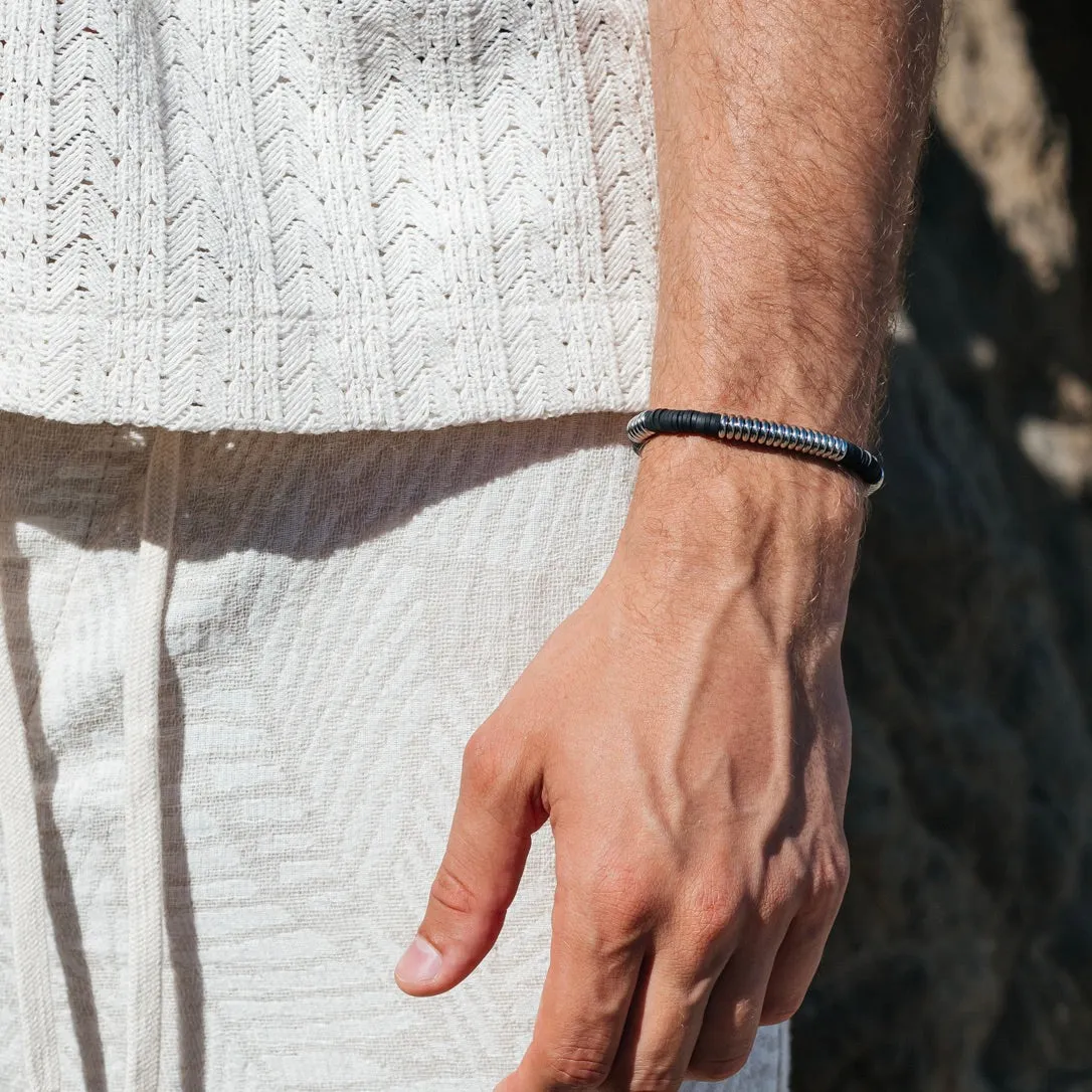 Silver Metal Beads Bracelet