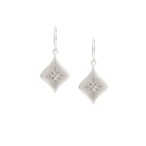 Silver Night Diamond Earrings