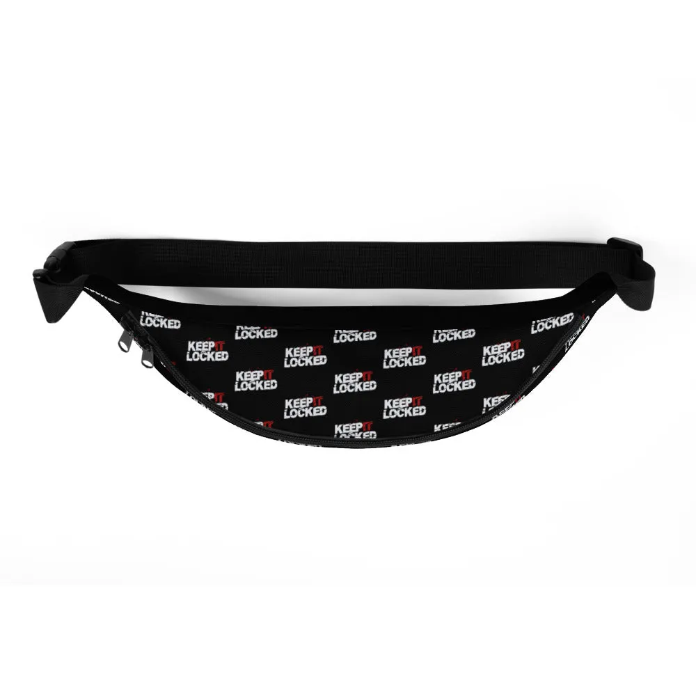 Simon Hill Keep It Locked Logo Pattern Fanny Pack
