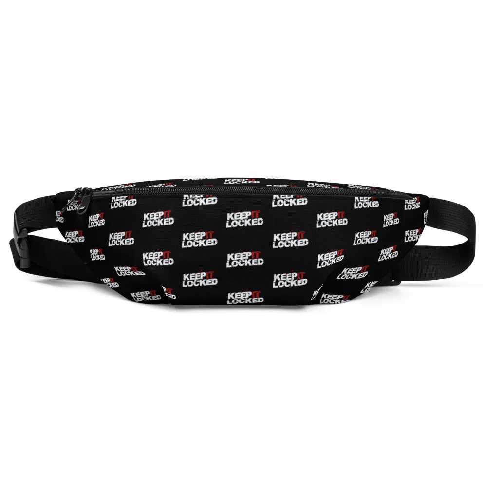 Simon Hill Keep It Locked Logo Pattern Fanny Pack
