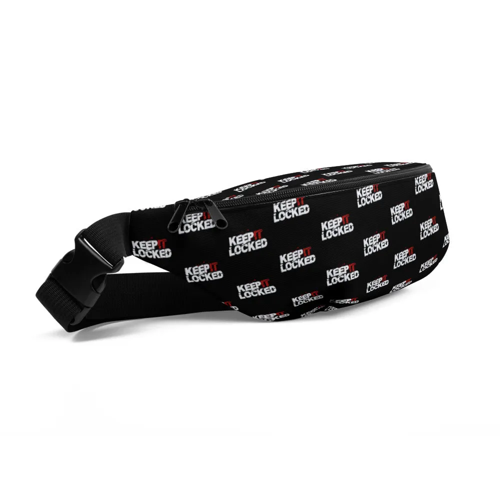 Simon Hill Keep It Locked Logo Pattern Fanny Pack