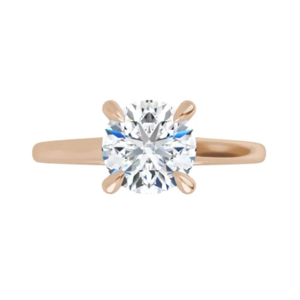 Sincerely, Springer's Rose Gold Round Solitaire Engagement Setting
