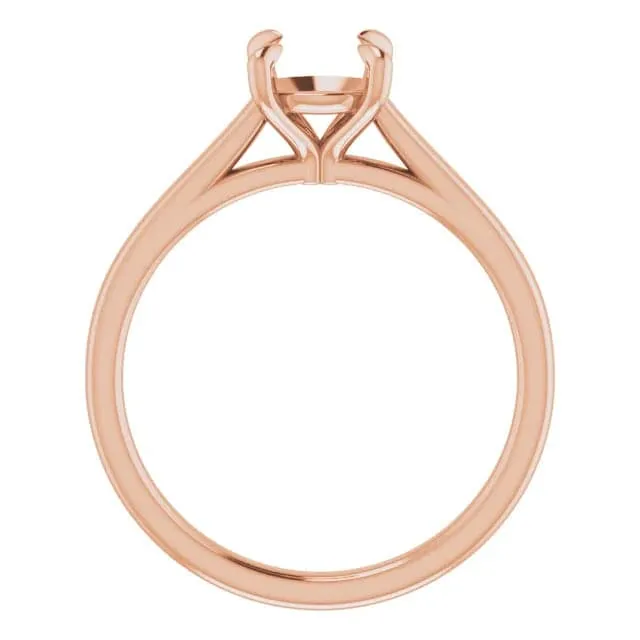Sincerely, Springer's Rose Gold Round Solitaire Engagement Setting