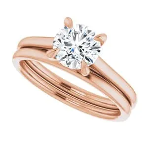 Sincerely, Springer's Rose Gold Round Solitaire Engagement Setting
