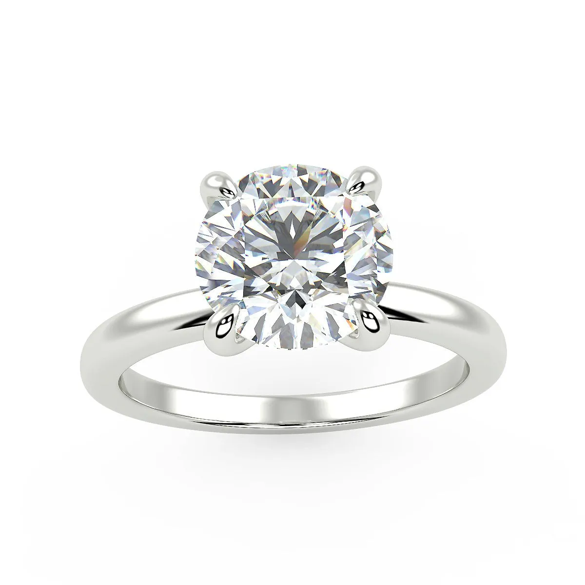 Sirius Engagement Ring in White Gold