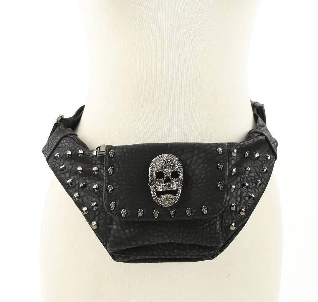 Skull Crush Studded Fanny Pack