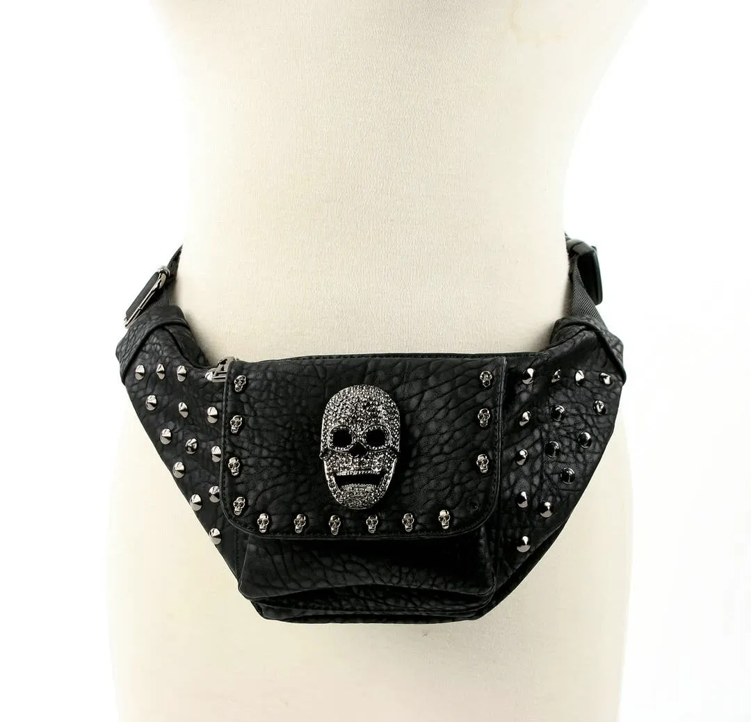Skull Crush Studded Fanny Pack