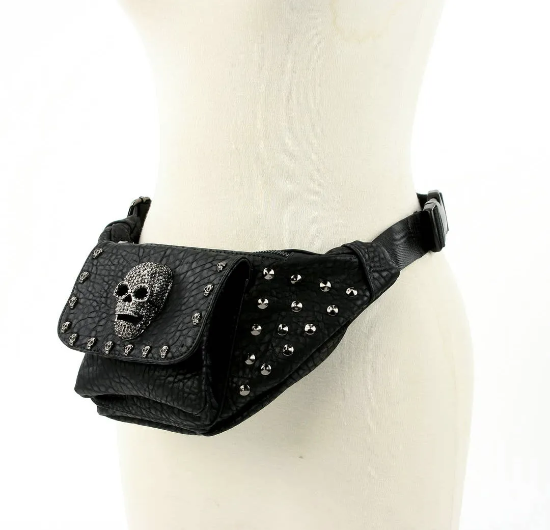 Skull Crush Studded Fanny Pack