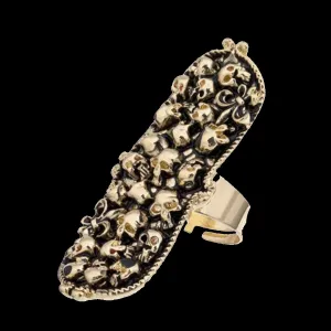 Skulls Knuckle Ring