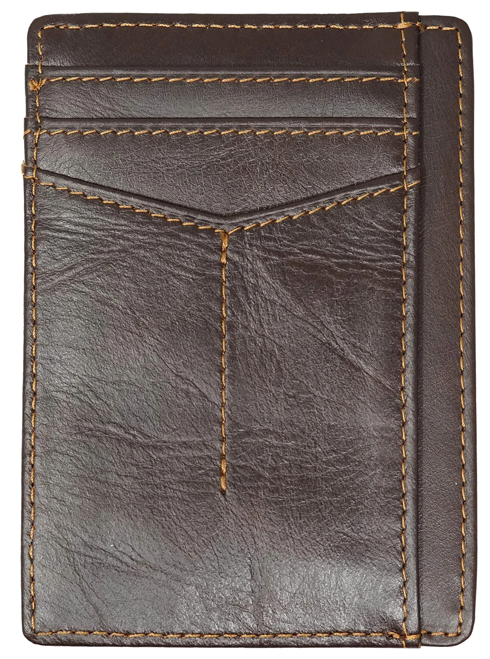 Slim Leather Card Holder by Funky Junque
