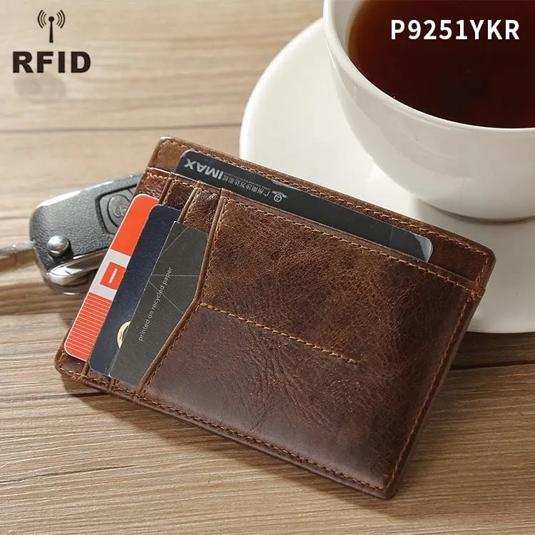 Slim Leather Card Holder by Funky Junque