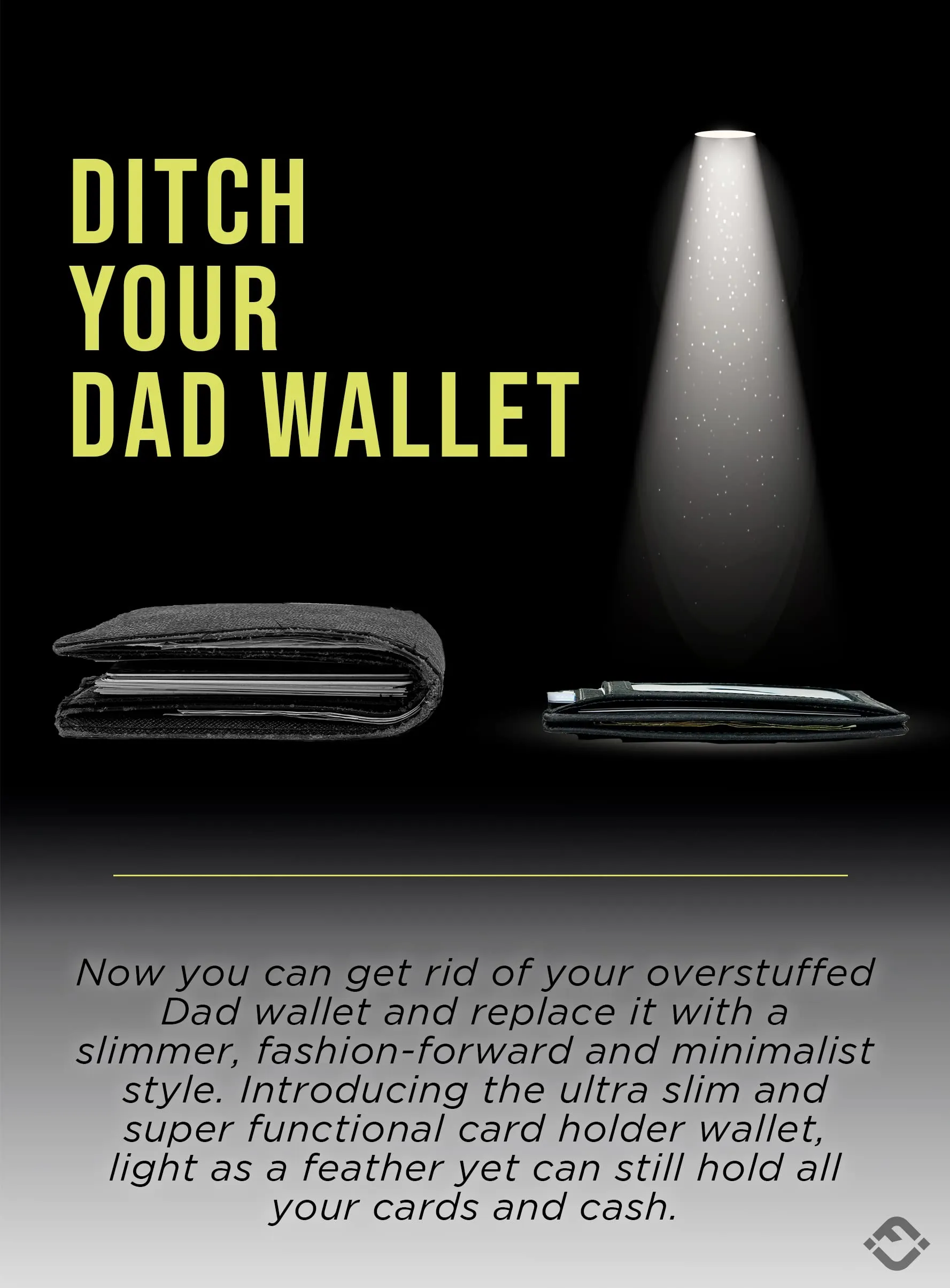 Slim Leather Card Holder by Funky Junque