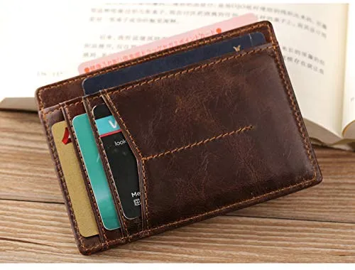 Slim Leather Card Holder by Funky Junque