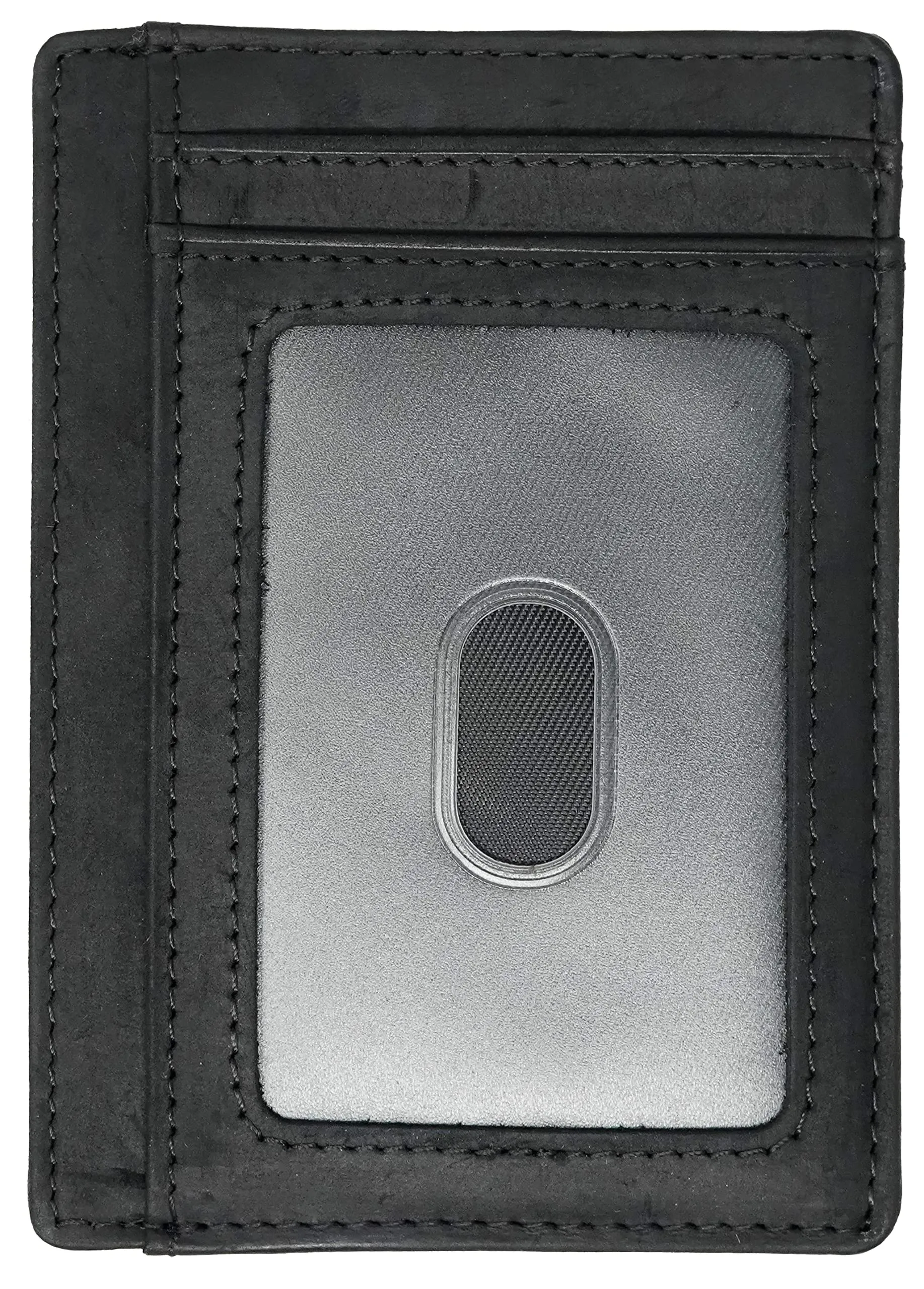 Slim Leather Card Holder by Funky Junque