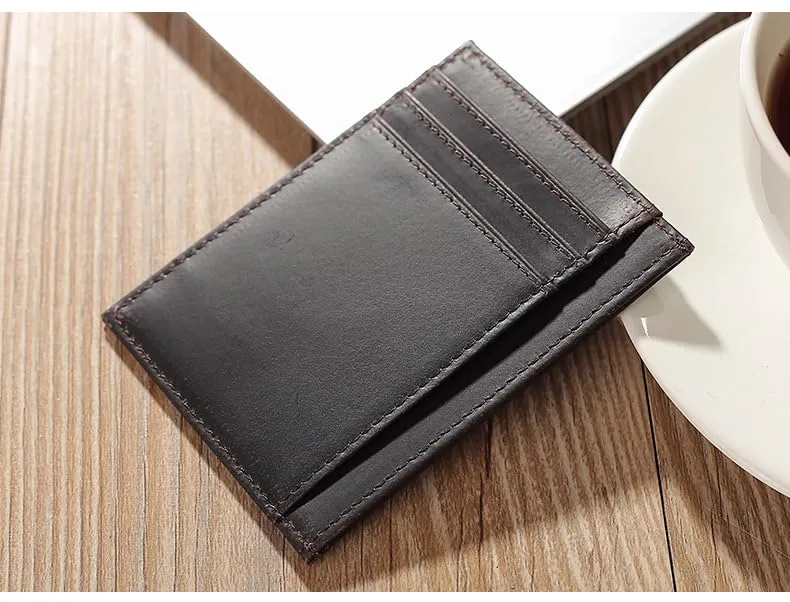 Slim Leather Card Holder by Funky Junque