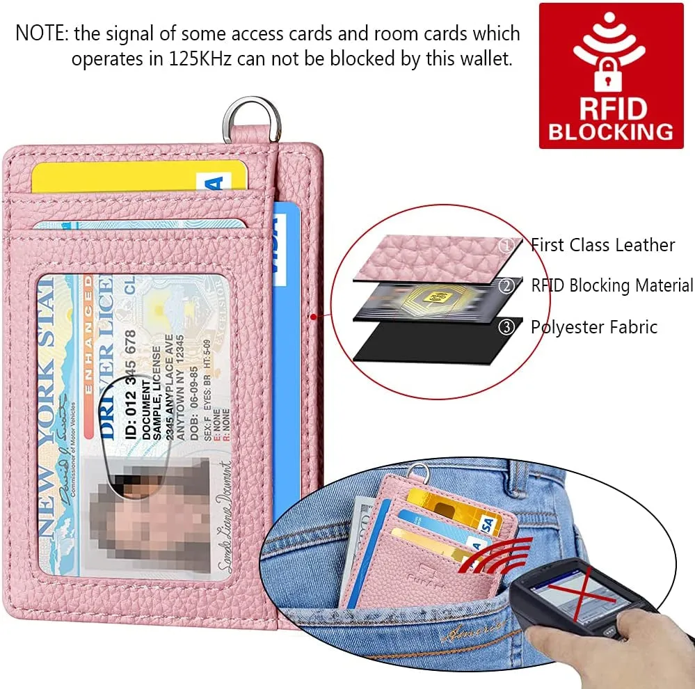 Slim Minimalist Credit Card Wallet RFID Blocking Front Pocket Wallets