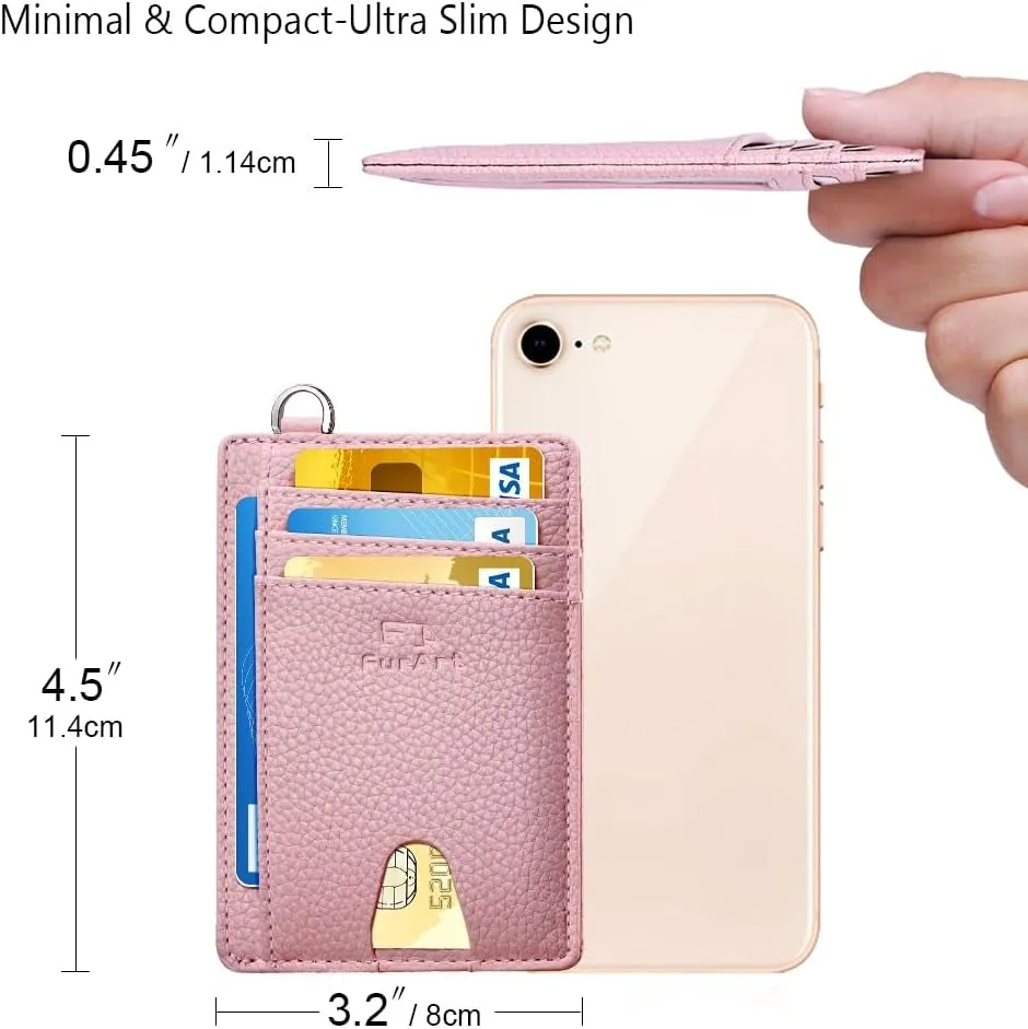 Slim Minimalist Credit Card Wallet RFID Blocking Front Pocket Wallets