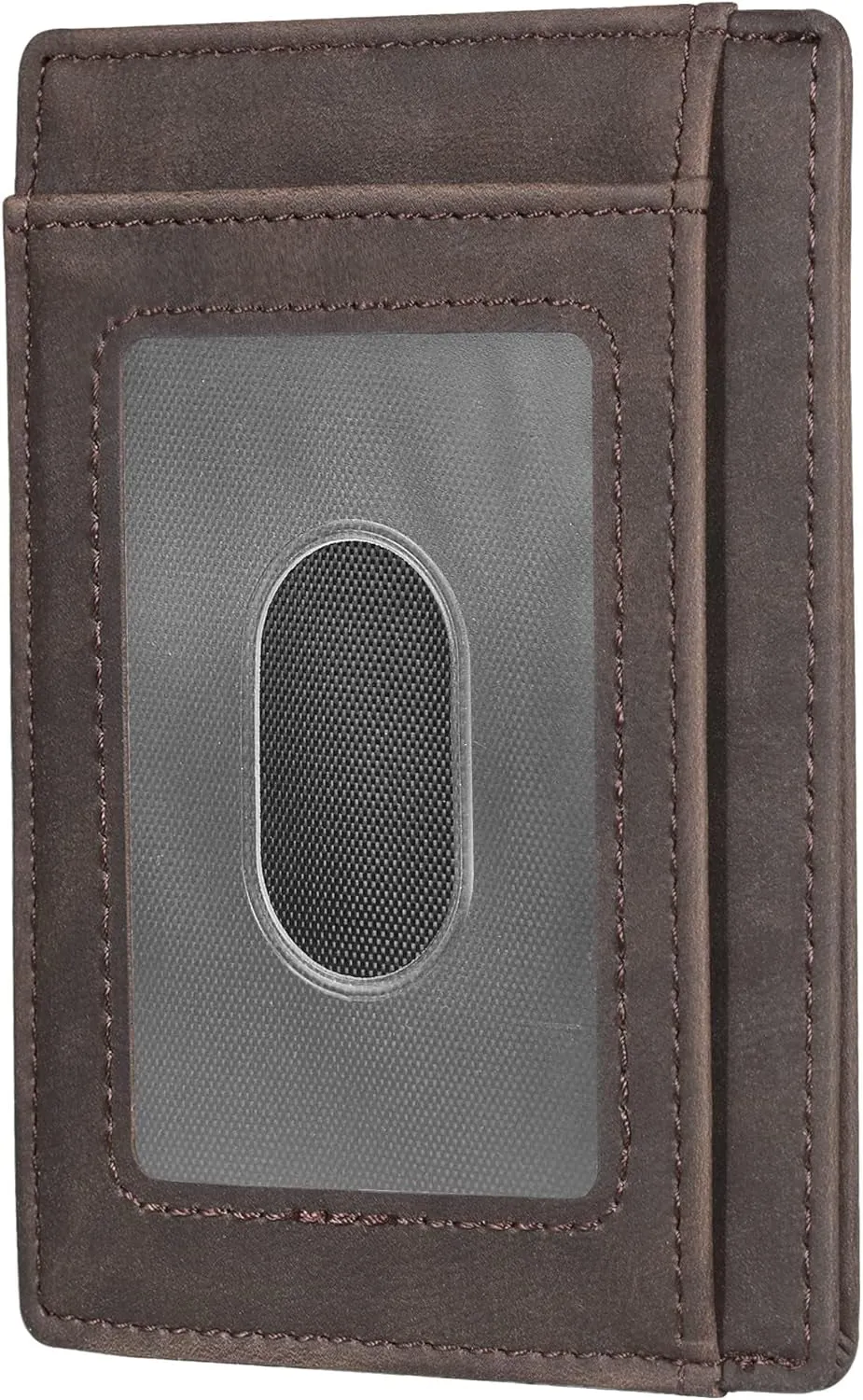 Slim Minimalist Front Pocket Wallet, RFID Blocking Leather Credit Card Holder