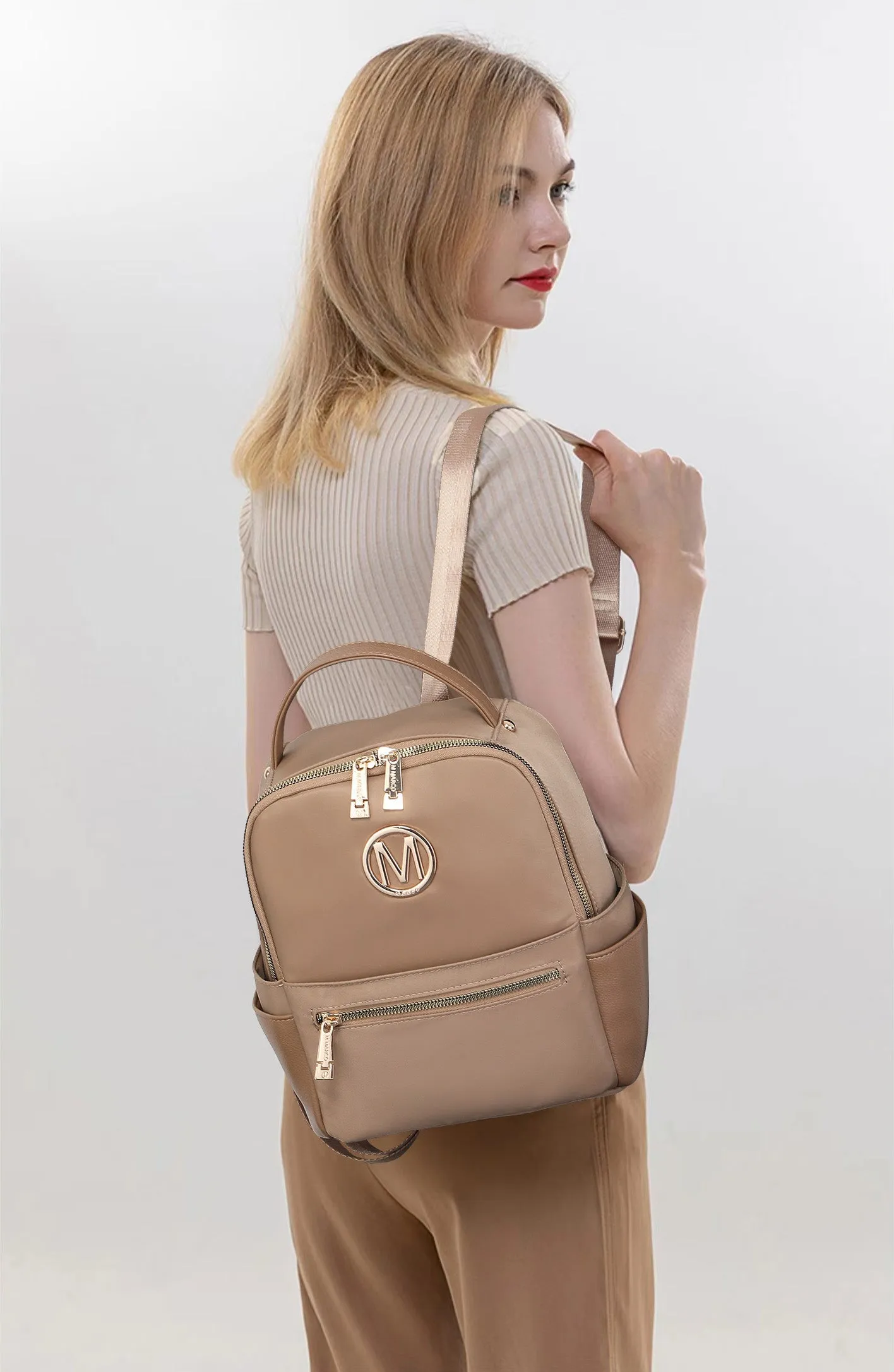 Small Backpack Purse for Ladies Women Water Resistant Nylon Bag